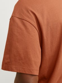 Jack & Jones Einfarbig Rundhals T-shirt -Mocha Bisque - 12249319