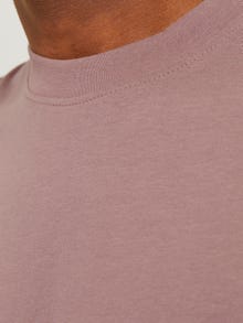 Jack & Jones Vanlig O-hals T-skjorte -Twilight Mauve - 12249319