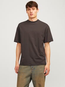 Jack & Jones Einfarbig Rundhals T-shirt -Mulch - 12249319