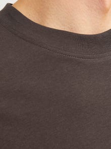 Jack & Jones T-shirt Liso Decote Redondo -Mulch - 12249319