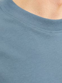 Jack & Jones Ensfarvet Crew neck T-shirt -Goblin Blue - 12249319