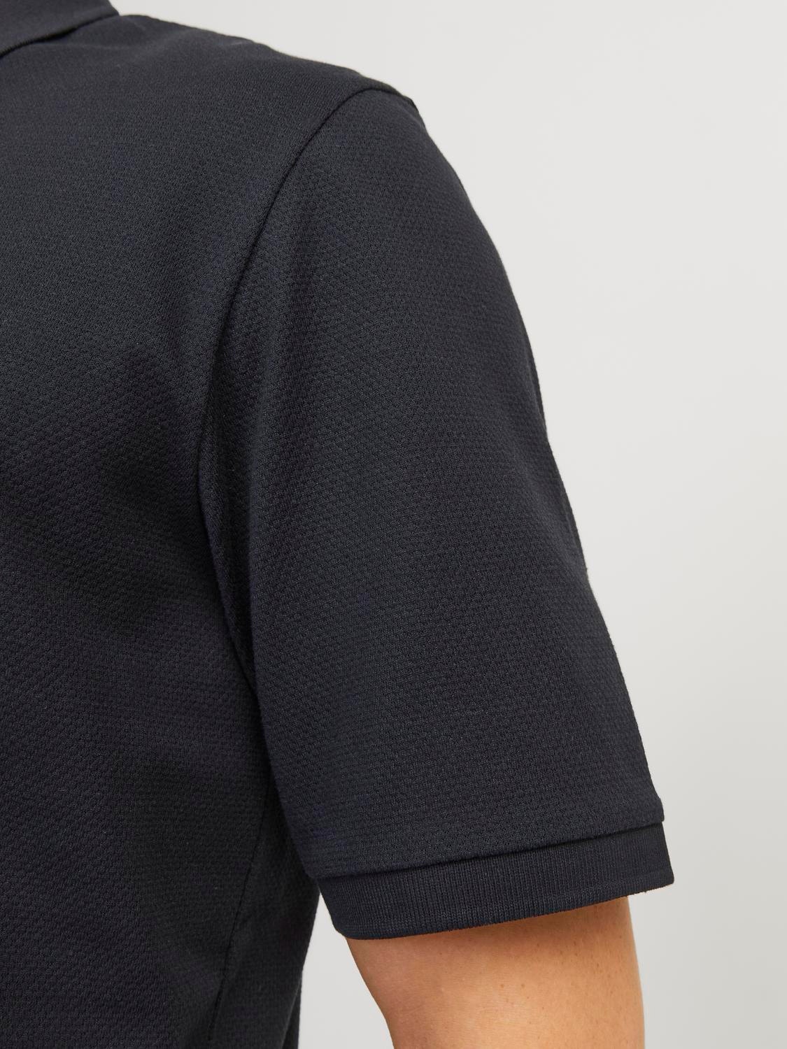 Jack & Jones Einfarbig Polo T-shirt -Dark Navy - 12249324