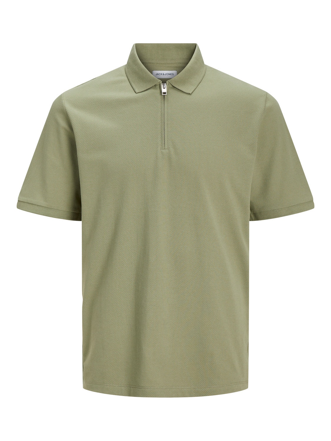 Jack & Jones Enfärgat Polo T-shirt -Oil Green - 12249324