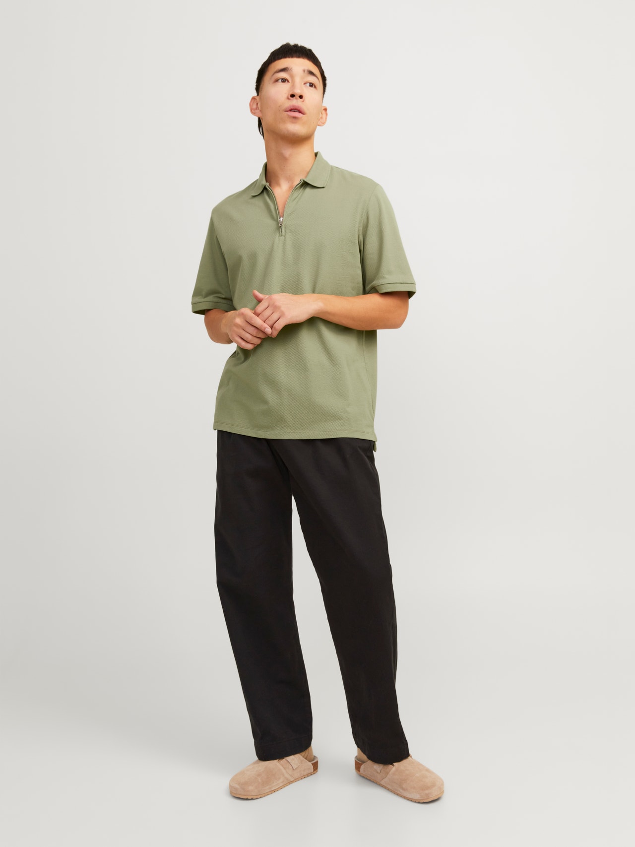 Jack & Jones Camiseta Liso Polo -Oil Green - 12249324