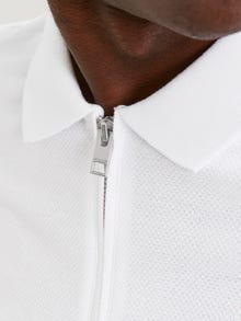 Jack & Jones Vienspalvis Polo kaklas Marškinėliai -White - 12249324