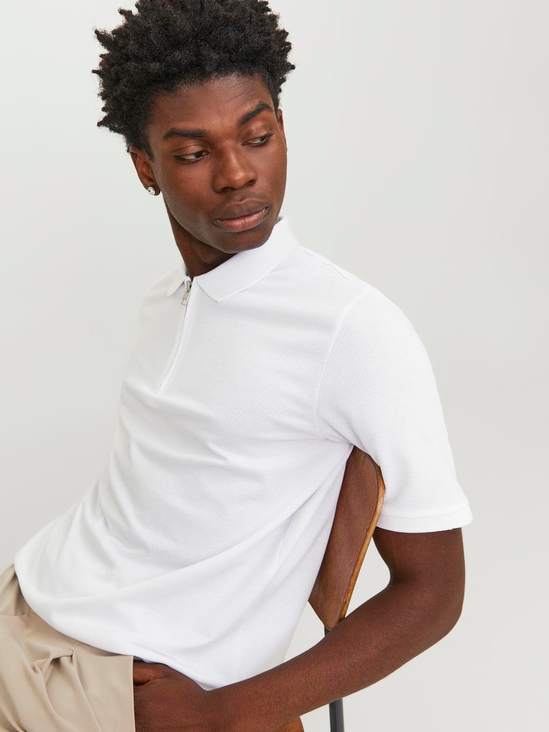 Jack & Jones Sima Póló Trikó -White - 12249324