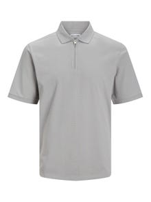 Jack & Jones Einfarbig Polo T-shirt -Ultimate Grey - 12249324