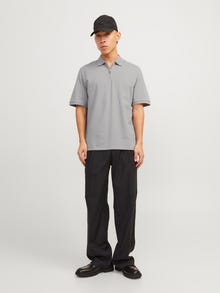 Jack & Jones T-shirt Liso Polo -Ultimate Grey - 12249324