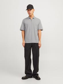 Jack & Jones Yksivärinen Polo T-paita -Ultimate Grey - 12249324