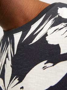 Jack & Jones All Over Print Crew neck T-shirt -Black - 12249329