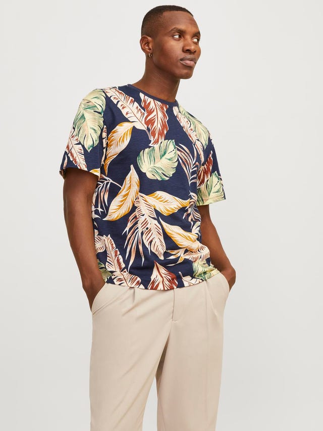 Jack & Jones T-shirt All Over Print Col rond - 12249329