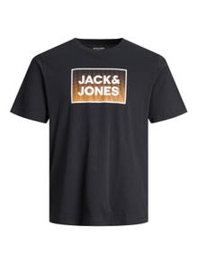 Jack & Jones Logo Rundhals T-shirt -Dark Navy - 12249331