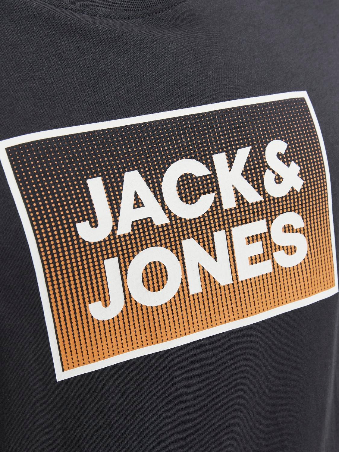 Jack & Jones Z logo Okrągły dekolt T-shirt -Dark Navy - 12249331