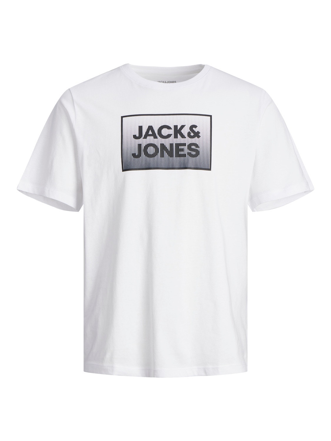 Jack & Jones Logo Crew neck T-shirt -White - 12249331