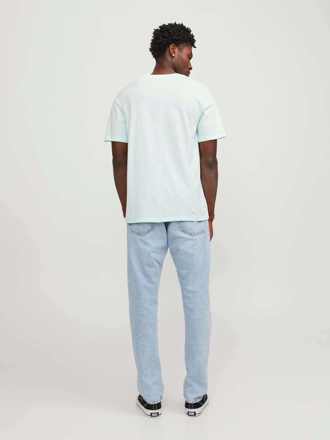 Jack & Jones T-shirt Logo Decote Redondo -Soothing Sea - 12249331