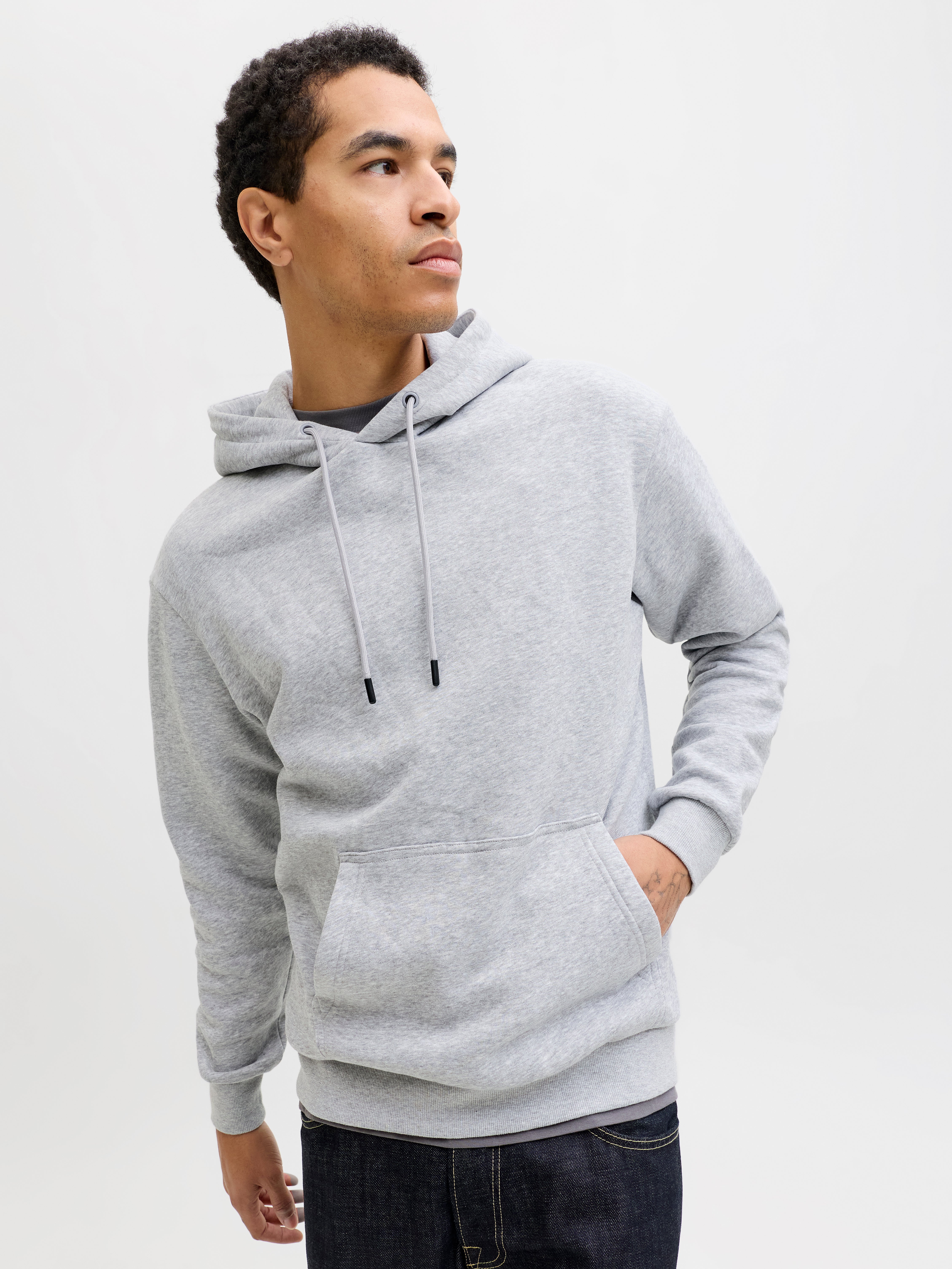Jack & Jones Plain Hoodie - 12249340