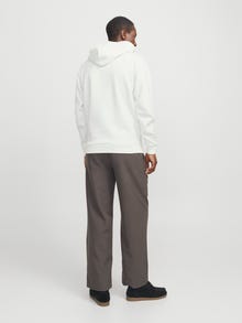 Jack & Jones Yksivärinen Huppari -Cloud Dancer - 12249340
