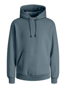 Jack & Jones Sweat à capuche Uni -Stormy Weather - 12249340