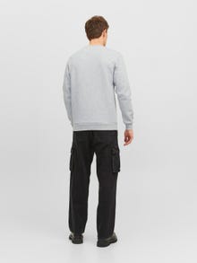 Jack & Jones Effen Sweatshirt met ronde hals -Light Grey Melange - 12249341