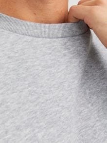 Jack & Jones Effen Sweatshirt met ronde hals -Light Grey Melange - 12249341