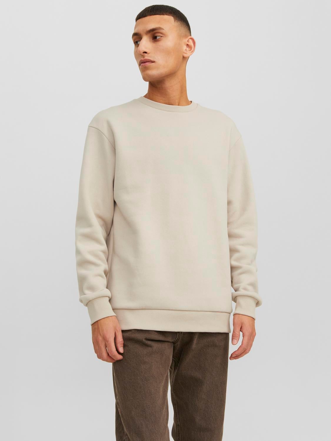 Beige sweat shirt sale