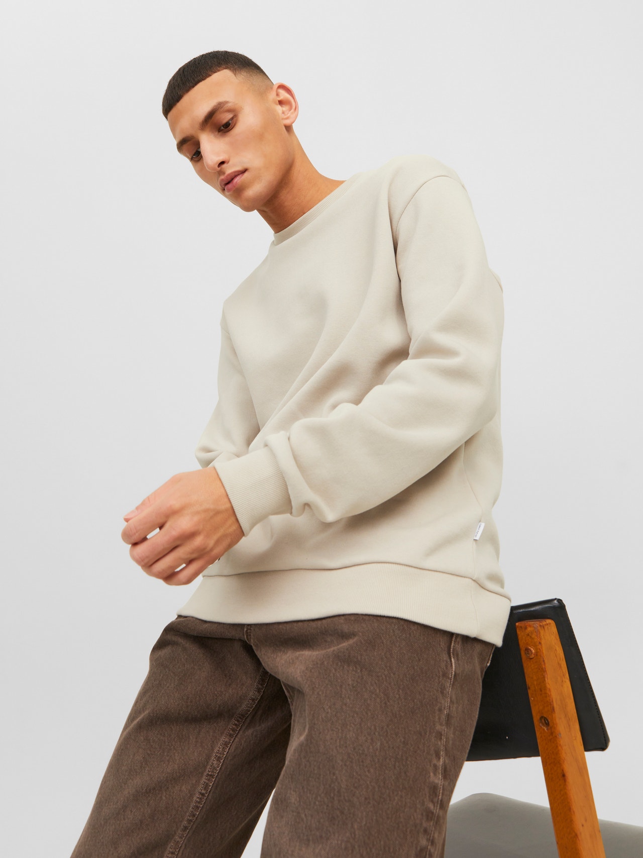 Jack & Jones Originals oversized sweatshirt with dragon back print in Jack & Jones Originals oversized sweatshirt with dragon back print in