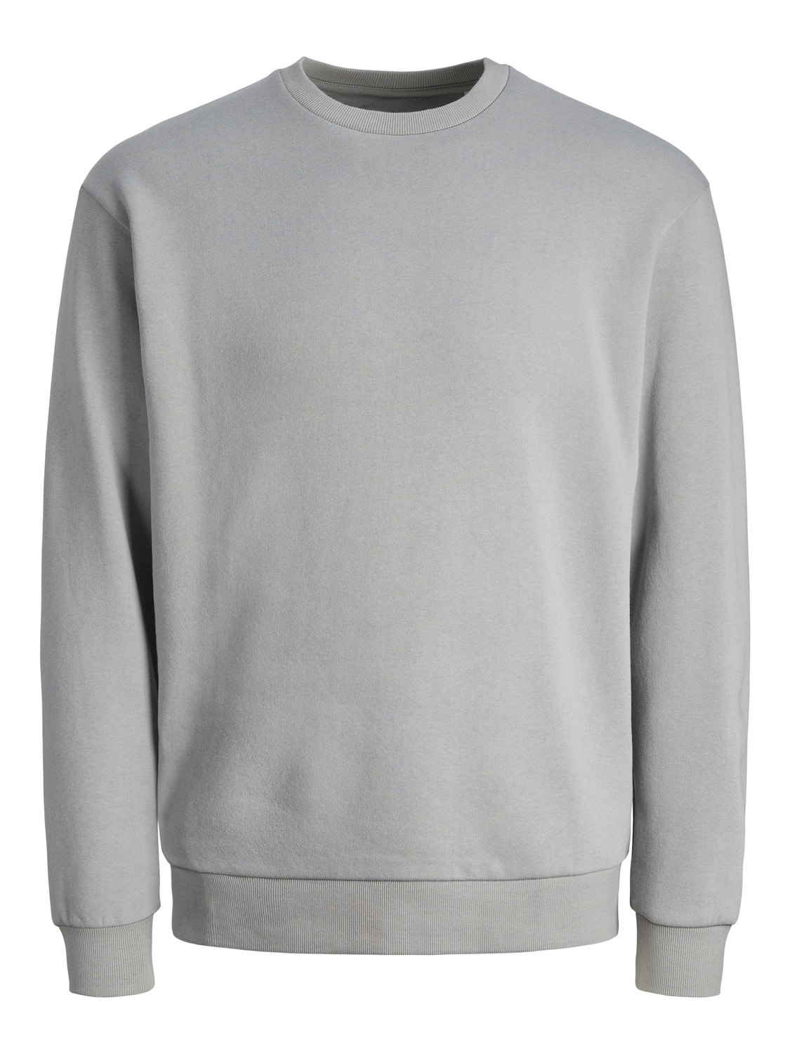 Jack & Jones Ensfarvet Sweatshirt med rund hals -Ultimate Grey - 12249341