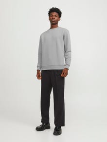 Jack & Jones Plain Crew neck Sweatshirt -Ultimate Grey - 12249341