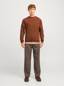 Jack & Jones Sweat-shirt Uni -Mocha Bisque - 12249341