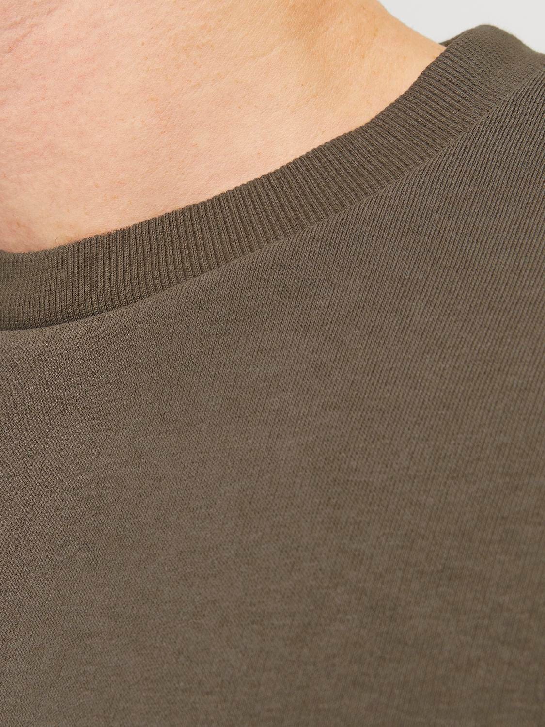 Jack & Jones Plain Crewn Neck Sweatshirt -Bungee Cord - 12249341