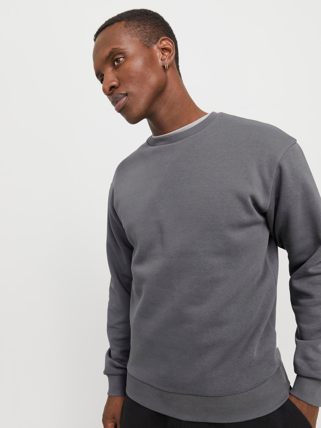 Mens plain crew neck sweatshirts best sale