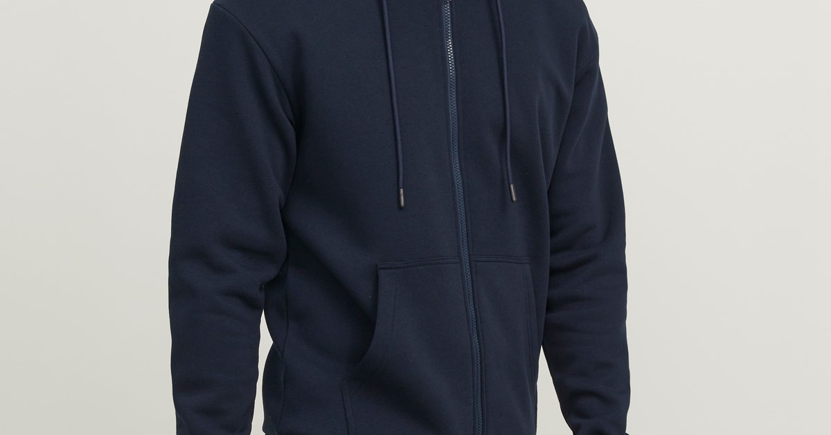 Sweat Capuche Femme Jack Wills - Bleu, Taille 10 - Intégral Zippé, Doublé