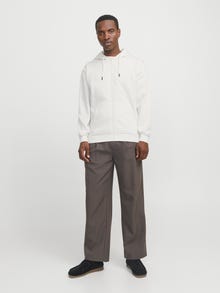 Jack & Jones Effen Hoodie met rits -Cloud Dancer - 12249342