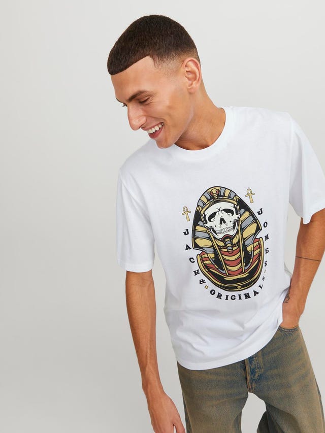 Jack & Jones Printed Crew neck T-shirt - 12249345