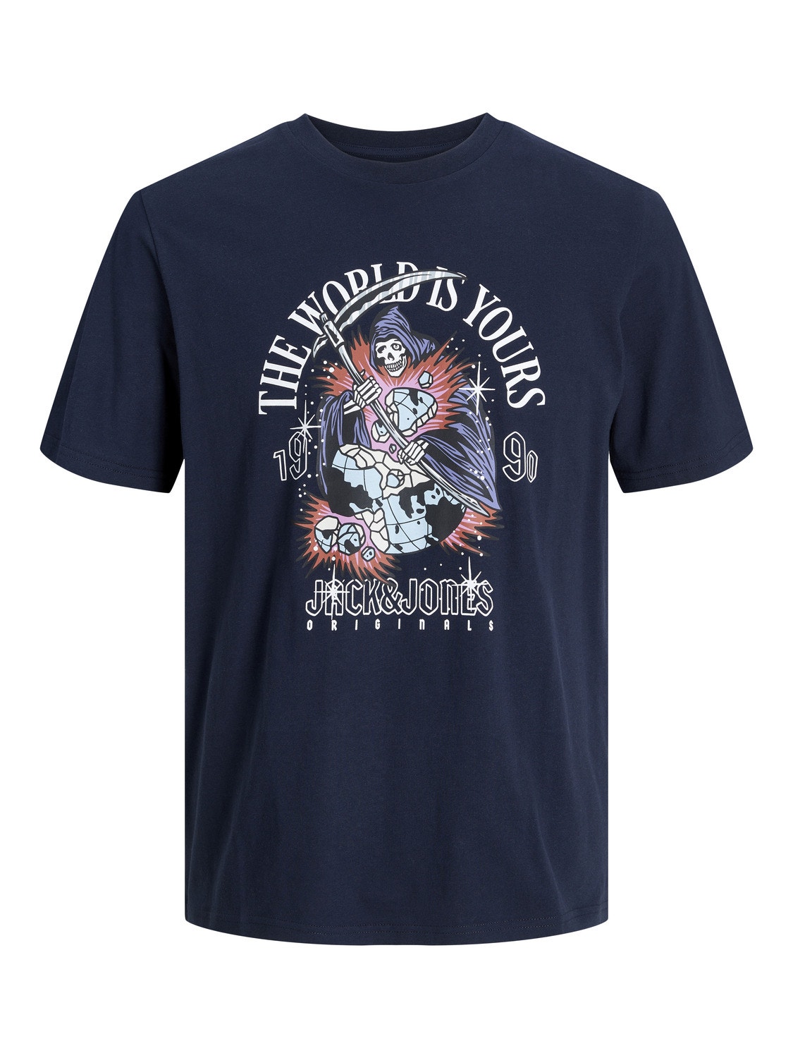 Jack & Jones Gedruckt Rundhals T-shirt -Sky Captain - 12249345