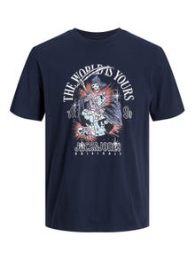 Jack & Jones Nadruk Okrągły dekolt T-shirt -Sky Captain - 12249345
