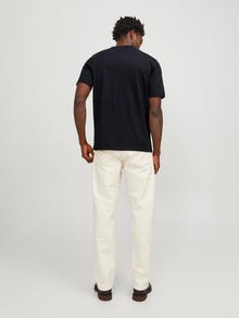 Jack & Jones Printed Crew neck T-shirt -Black - 12249345