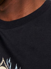 Jack & Jones Printed Crew neck T-shirt -Black - 12249345
