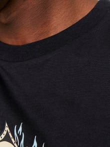 Jack & Jones Printed Crew neck T-shirt -Black - 12249345