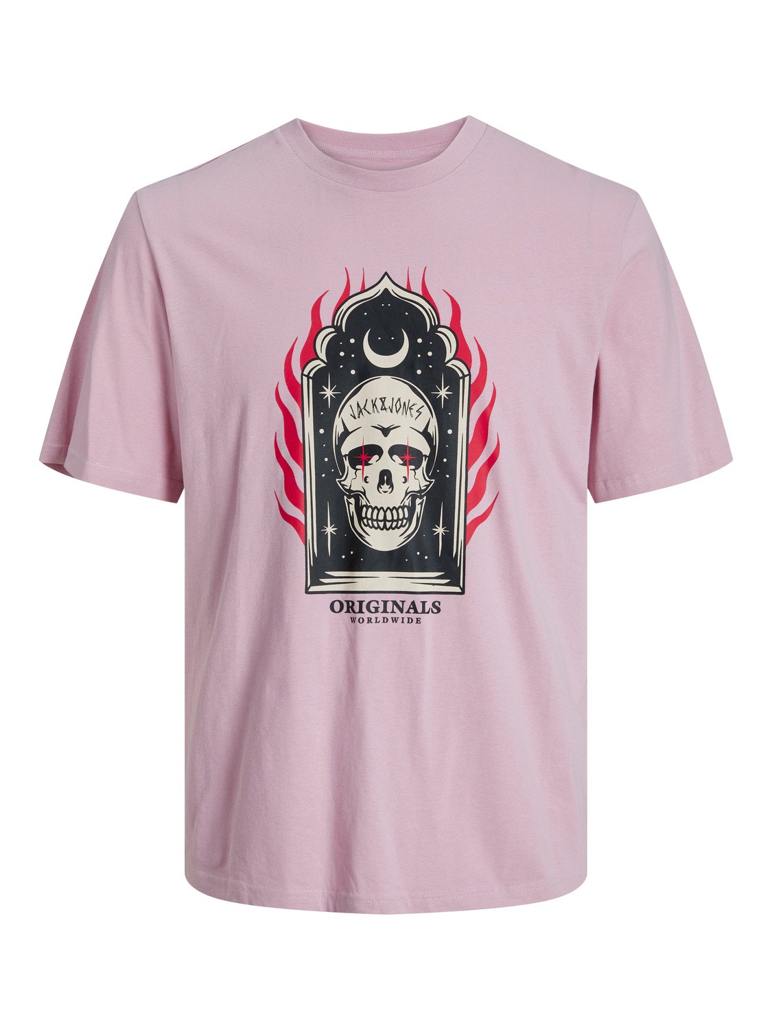 Jack & Jones Bedrukt Ronde hals T-shirt -Pink Nectar - 12249345
