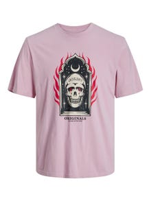 Jack & Jones T-shirt Stampato Girocollo -Pink Nectar - 12249345