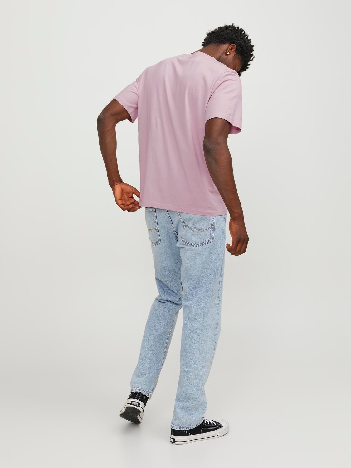 Jack & Jones T-shirt Imprimé Col rond -Pink Nectar - 12249345