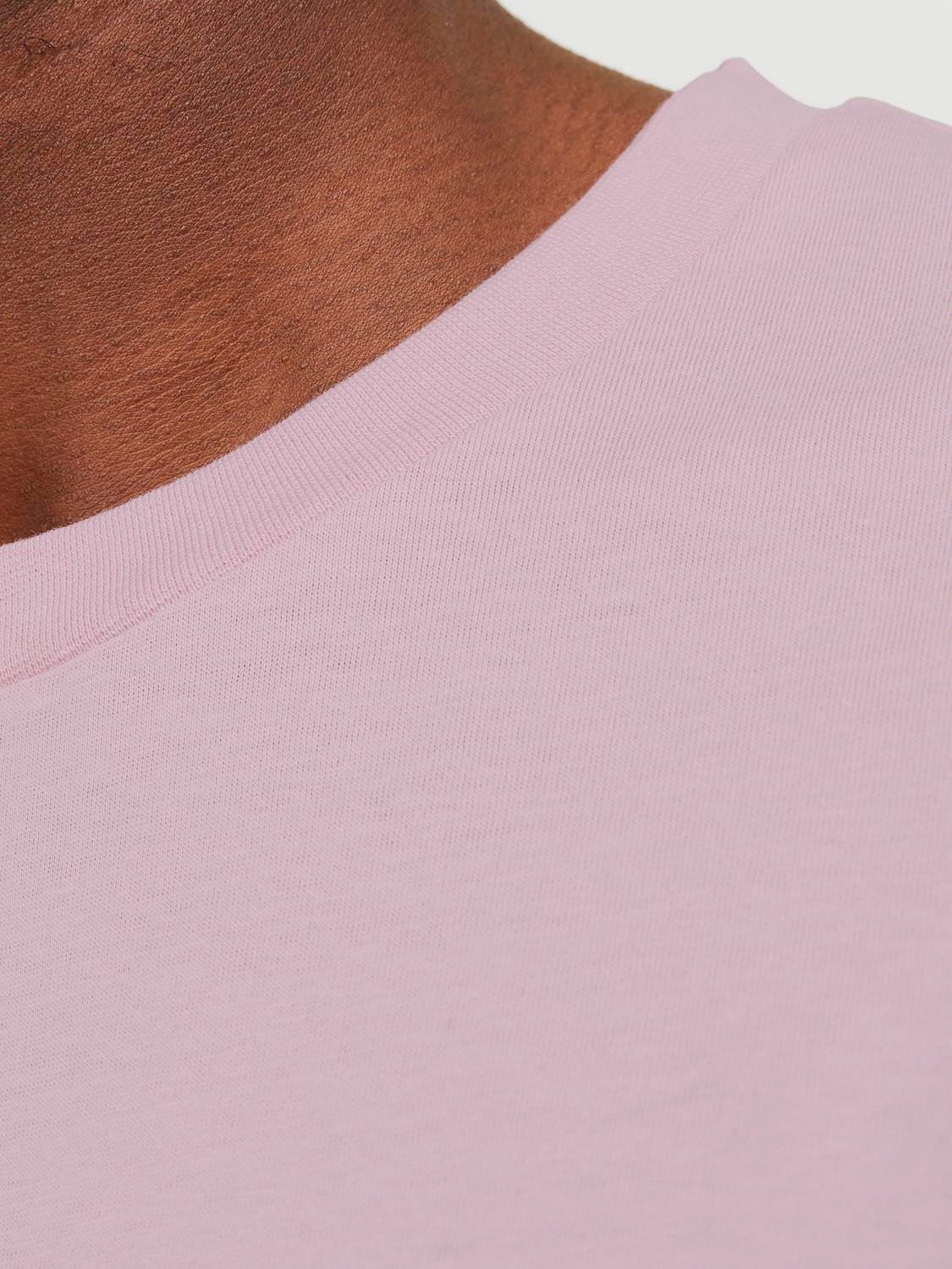 Jack & Jones T-shirt Stampato Girocollo -Pink Nectar - 12249345