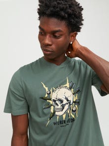 Jack & Jones Gedrukt Ronde hals T-shirt -Laurel Wreath - 12249345