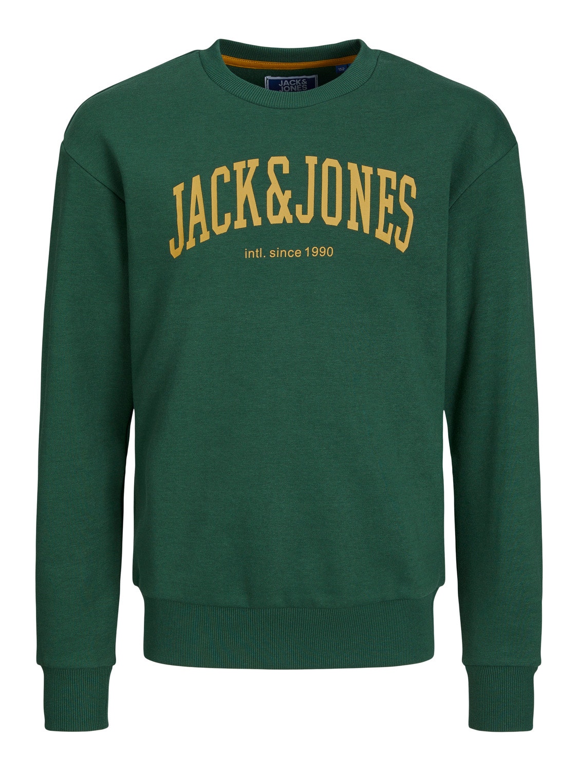 Jack & Jones Printet Sweatshirt med rund hals Til drenge -Dark Green - 12249347