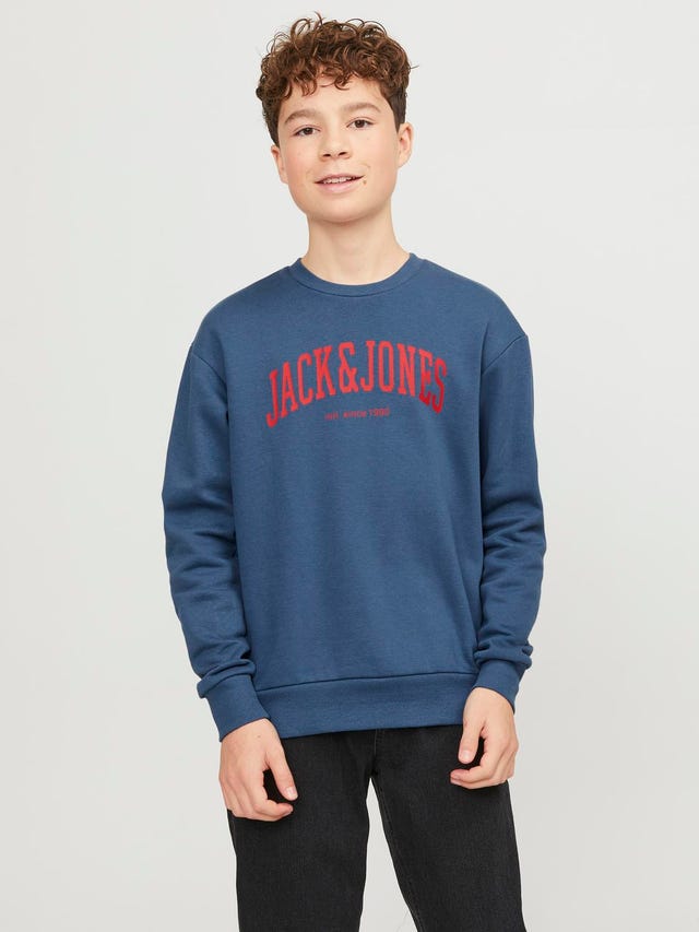 Jack & Jones Bedrukt Sweatshirt met ronde hals Voor jongens - 12249347
