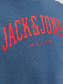 Jack & Jones Spausdintas raštas Apatinis prakaituojantis megztinis For boys -Ensign Blue - 12249347