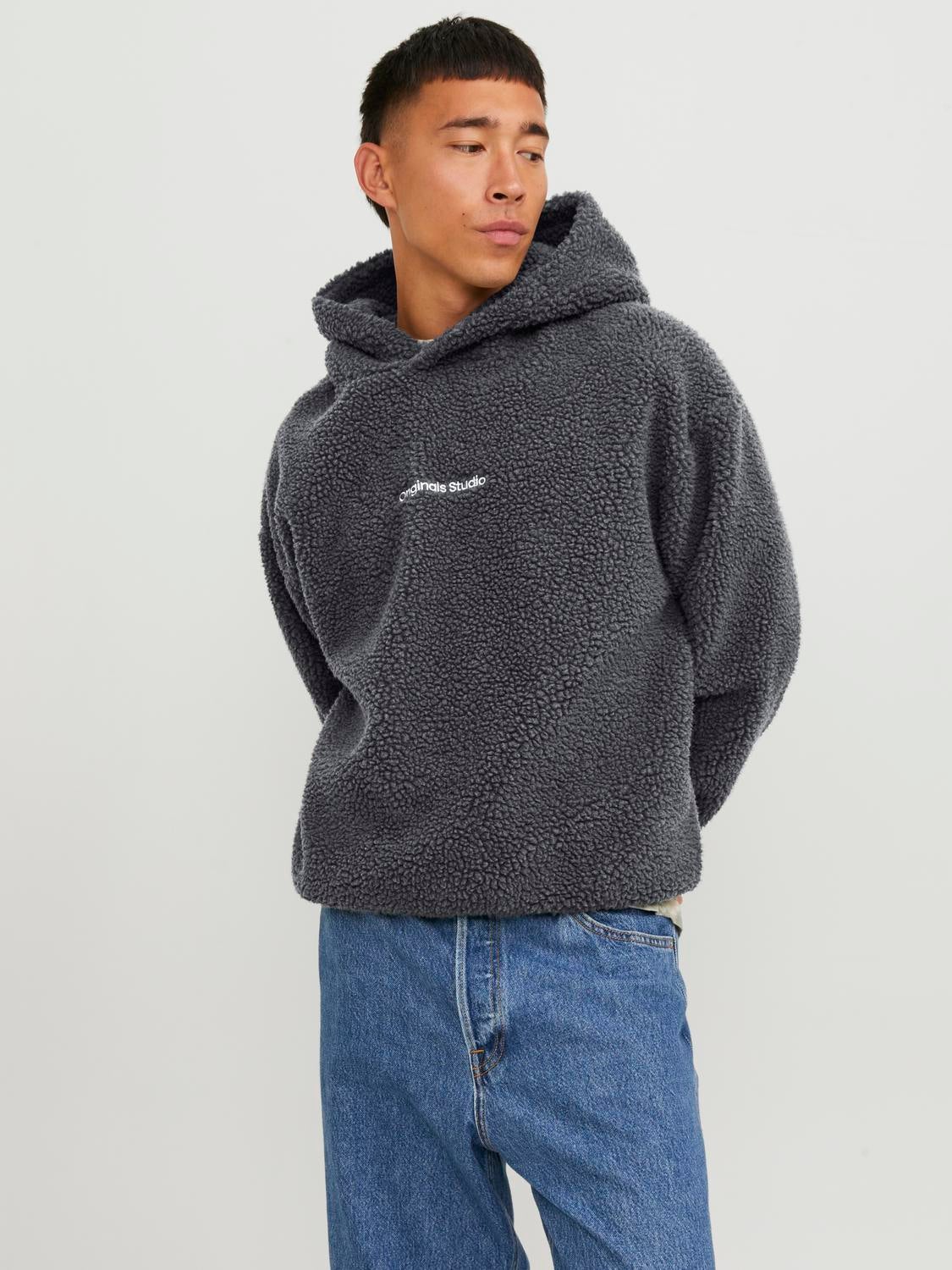 Jack and jones hot sale grey hoodie