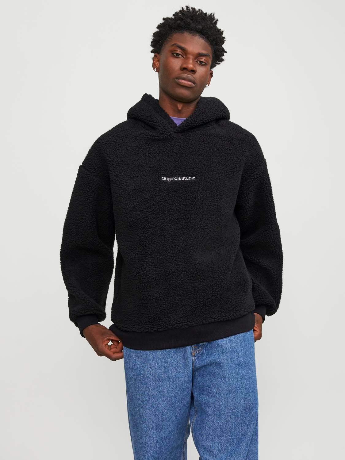 Black teddy pullover sale