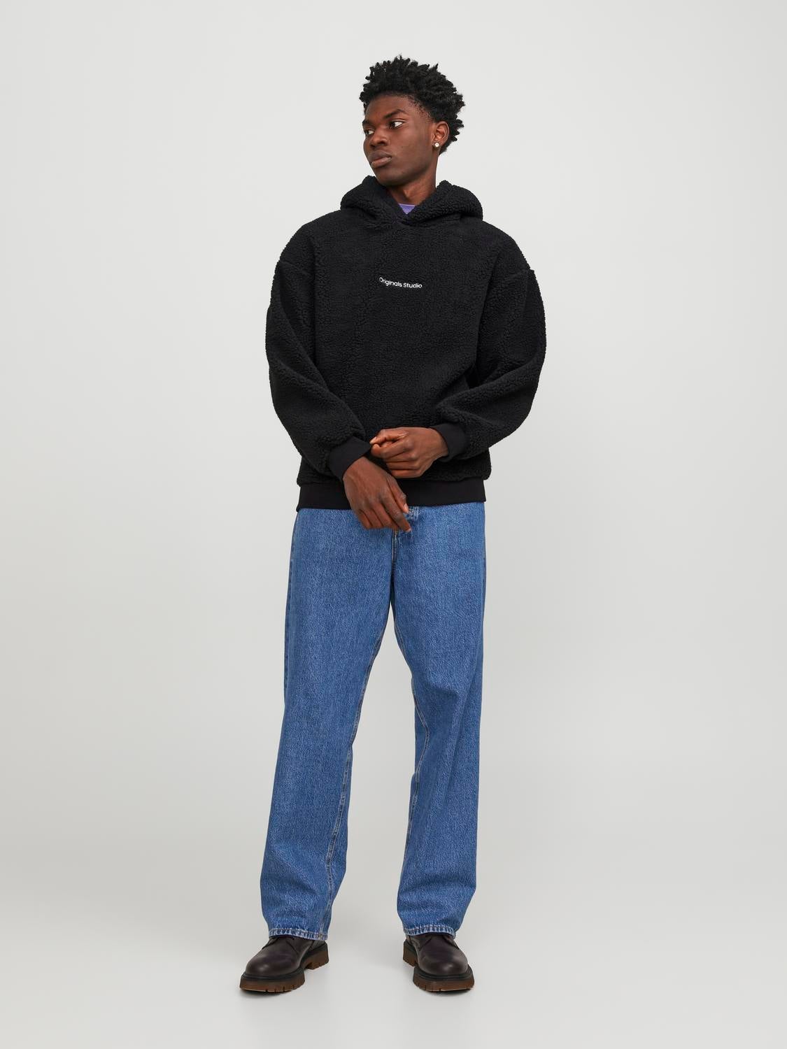 Jack and outlet jones teddy hoodie